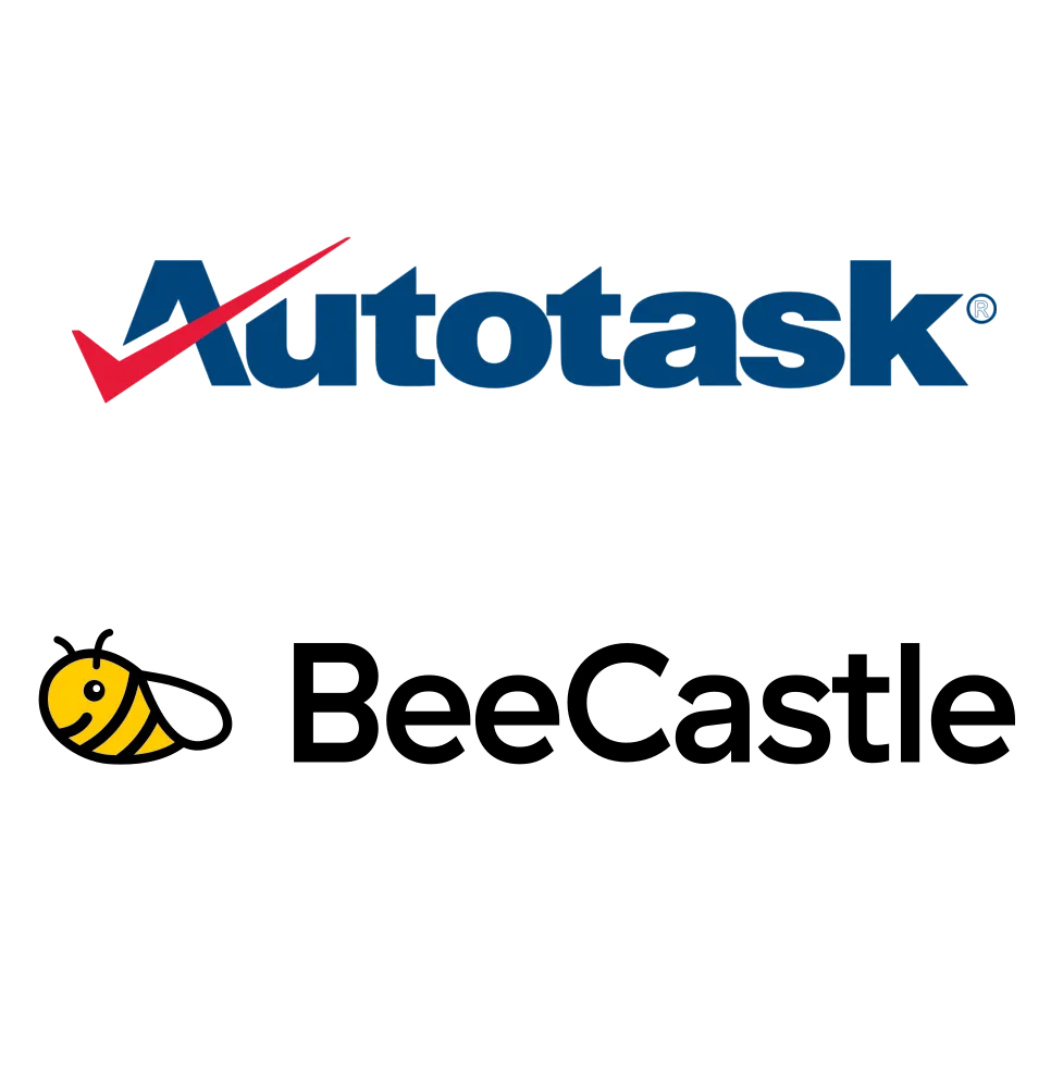 Datto Autotask and BeeCastle logos