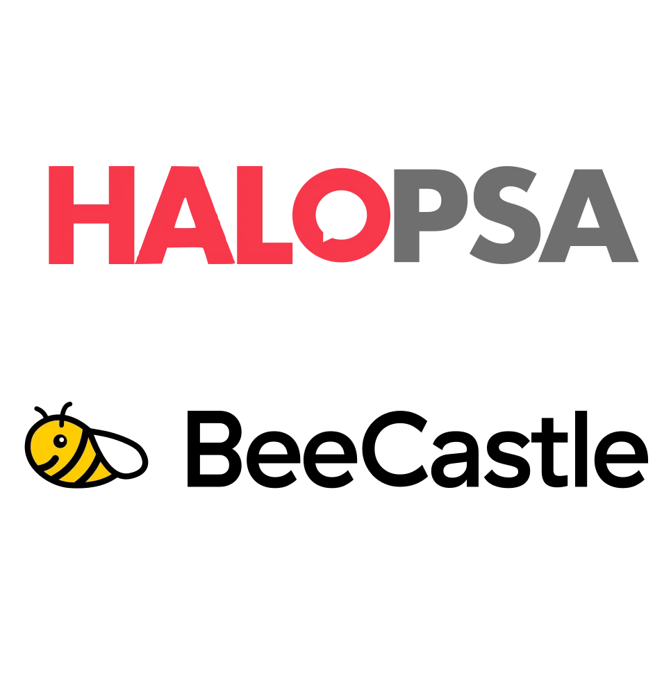 HaloPSA and BeeCastle logos