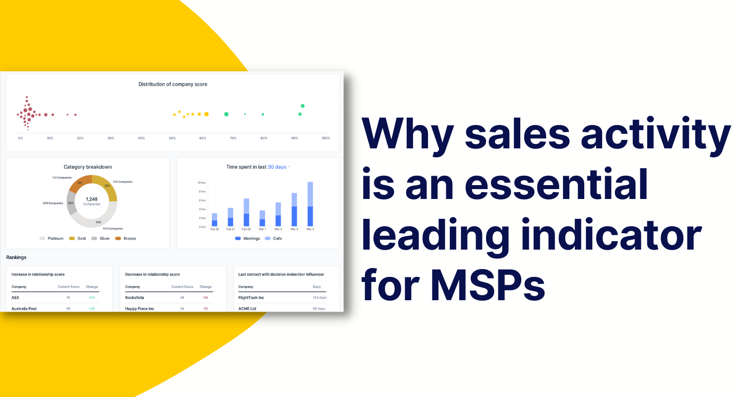 Thumbnail of Why sales activities are an essential leading indicator for MSPs